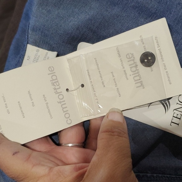 J Jill nwt chambray long sleeve wrap top - Picture 5 of 7